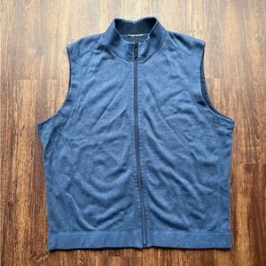 Tommy Bahama Men’s Blue Flip Coast Reversible Full Zip Vest- Size XL (Estimated)
